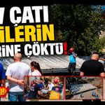 Vinçle Kaldırılan Dev Çatı İşçilerin Üzerine Çöktü!