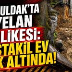 Zonguldak’ta heyelan tehlikesi: Müstakil ev risk altında!