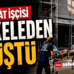 İnşatta iskeleden düşen işçi yaralandı