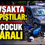 Hafif ticari araç elektrikli motosikletle çarpıştı: 5 yaralı