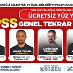 Kdz. Ereğli Belediyesi’nden KPSS adaylarına ücretsiz genel tekrar kampı
