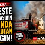 Bolu’da kereste fabrikasının yanında korkutan yangın