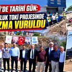 Kilimli’de tarihi gün: 700 konutluk TOKİ projesinde ilk kazma vuruldu