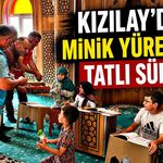 Kızılay'dan minik yüreklere tatlı sürpriz