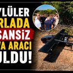 Köylüler tarlada insansız hava aracı buldu