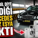 Otomobil diye bindiği Mercedes beyaz eşya çıktı