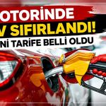 Motorinde ÖTV sıfırlandı! Yeni tarife belli oldu