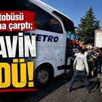 Yolcu otobüsünün kamyona çarptı; Kazada muavin öldü