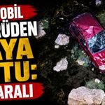 Otomobil köprüden çaya uçtu: 4 yaralı