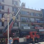 Gemlik'de pasajın çatısında yangın paniği