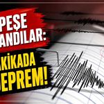 Peş peşe sallandılar: 6 dakikada 3 deprem!