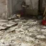 Pire istilasına uğrayan sokakta korkunç görüntüler