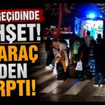 Genç kıza yaya geçidinden geçerken iki araç çarptı