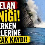 Heyelan paniği, yüzerken üzerlerine toprak kaydı