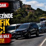 Zonguldak kent merkezinde trafik felç: Ambulans bile sıkıştı!