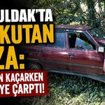 Zonguldak'ta korkutan kaza: Kepçeden kaçarken kulübeye çarptı!