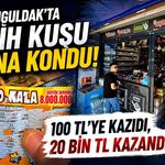 Zonguldak'ta talih kuşu başına kondu: 100 TL'ye kazıdı, 20 Bin TL kazandı!
