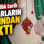 Camide duvarlar dökülünce 550 yıllık bezemeler bulundu