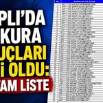 Alaplı’da TYP kura sonuçları belli oldu: İşte tam liste