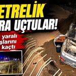 5 metrelik çukura uçtular! Sürücünün yaptığı şaşırttı