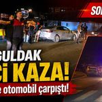 BEYTOM önünde feci kaza! Taksi ile otomobil çarpıştı!