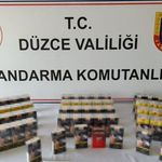 Düzce’de kaçakçılara operasyon: Binlerce ürün ele geçirildi