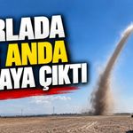 Tarlada bir anda ortaya çıktı: Konya’da hortum paniği