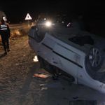Şarampole devrilen otomobil takla attı: 5 yaralı