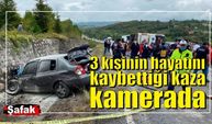 3 kişinin öldüğü kaza kamerada