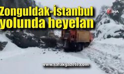 Zonguldak İstanbul kara yolunda heyelan