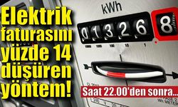 Elektrik faturasını yüzde 14 düşüren yöntem!