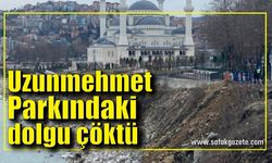 Erdoğan'ın açılışını yaptığı Uzunmehmet Parkındaki dolgu çöktü