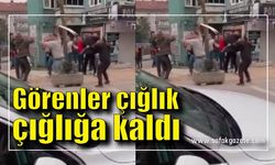 Görenler çığlık çığlığa kaldı, kavganın ortasında zülfikar kılıcıyla saldırmaya kalktı