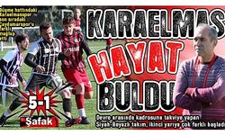 Karaelmasspor, ikinci yarıya 5. viteste başladı: 5-1