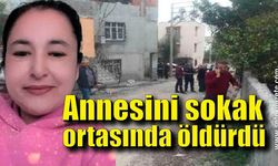 Annesini sokak ortasında öldürdü