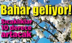 Bahar geliyor! Sıcaklıklar 10 derece artacak