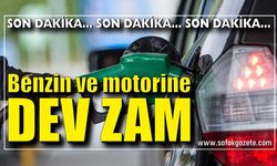 Benzin ve motorinde bu gece de büyük zam var