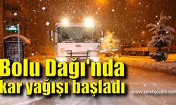 Bolu Dağı'nda kar yağışı başladı