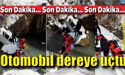 Otomobil dereye uçtu!