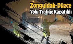 Zonguldak - Düzce karayolu trafiğe kapatıldı