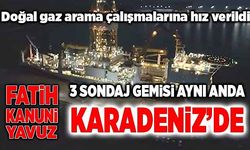 3 sondaj gemisi aynı anda Karadeniz'de