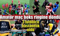 Amatör maç boks ringine döndü