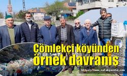 Çömlekçi köyünden örnek davranış