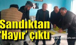 Sandıktan ‘Hayır’ çıktı