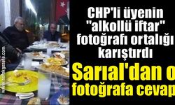 Sarıal'dan o fotoğrafa cevap; Halka açık yerde çay dahi içmem