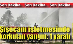 Şişecam işletmesinde korkutan yangın: 1 yaralı