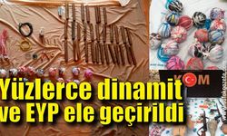 Yüzlerce dinamit ve el yapımı patlayıcı madde ele geçirildi