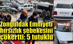 Zonguldak Emniyeti hırsızlık şebekesini çökertti