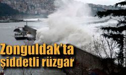 Zonguldak’ta şiddetli rüzgar