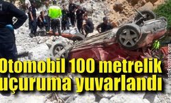 100 metrelik uçuruma yuvarlandı: 1 ölü, 2 yaralı